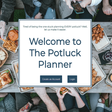 Potluck Picnic table outside